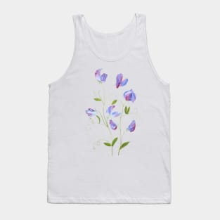 purple sweat peas flowers 2021 Tank Top